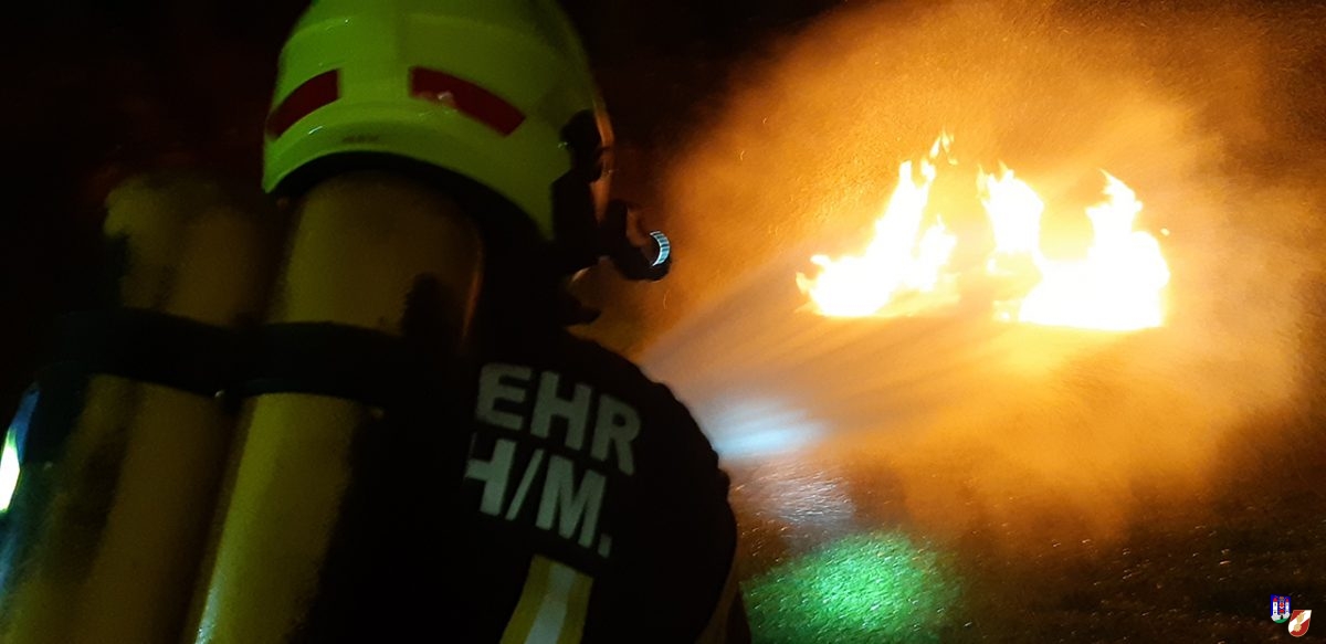 gemeinsame Atemschutzübung in Haslach