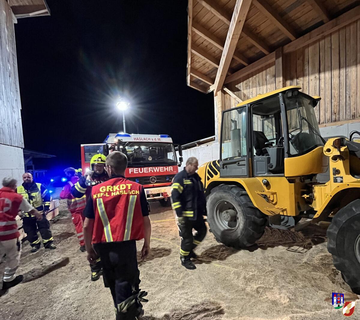 Personenrettung nach Arbeitsunfall